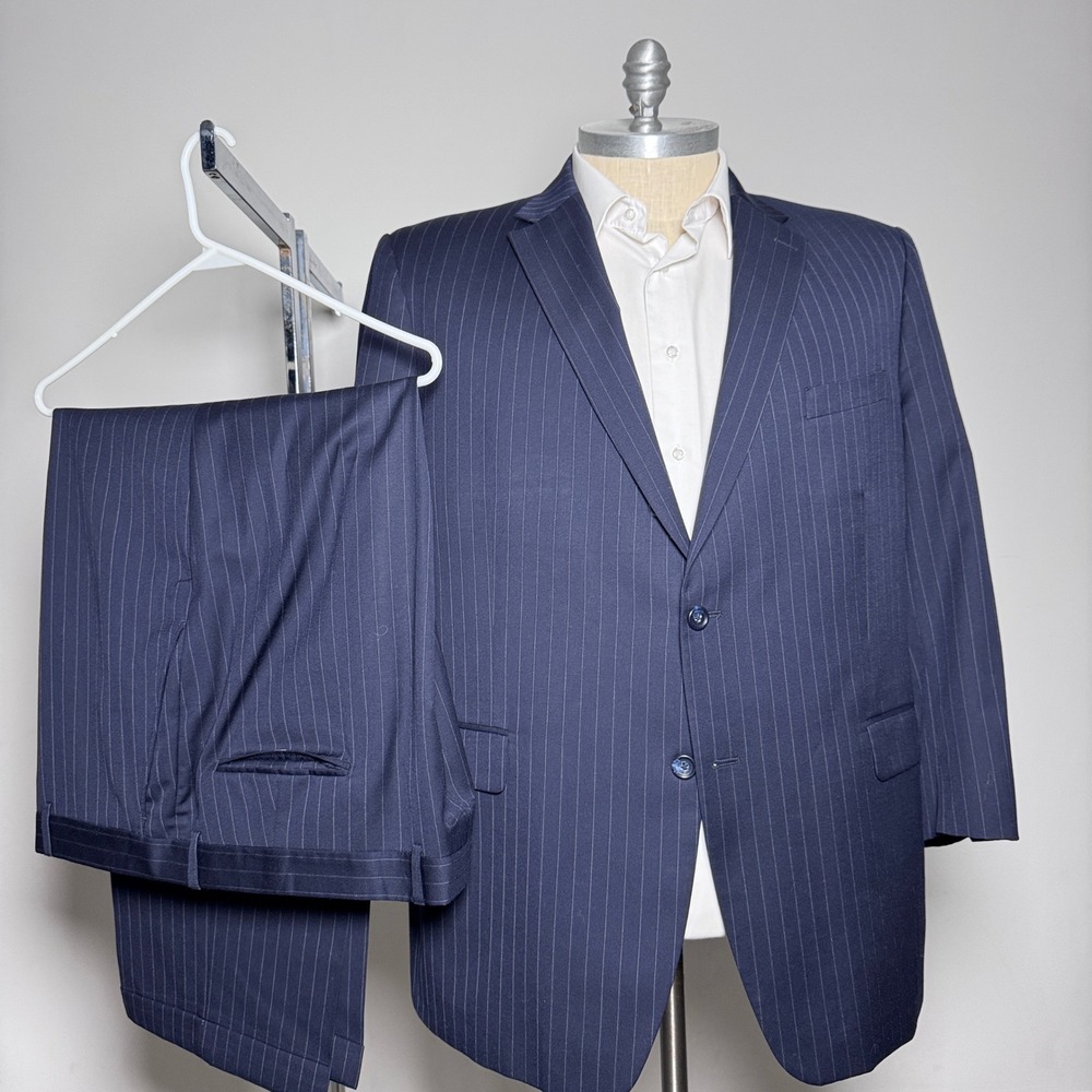 Jones New York Navy Pinstripe Suit Jacket & Trousers
